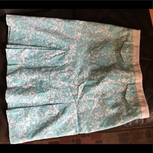 Blue and White Skirt